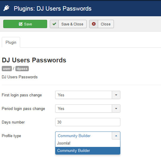 djpass plugin settings